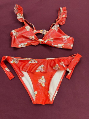Children's bikini swimsuit red, like new, for girls 9-10 years YES!DO Kid’s