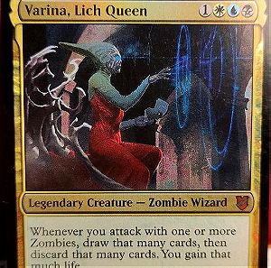 Varina Lich Qu3en, Commander2018, Magic the Gathering