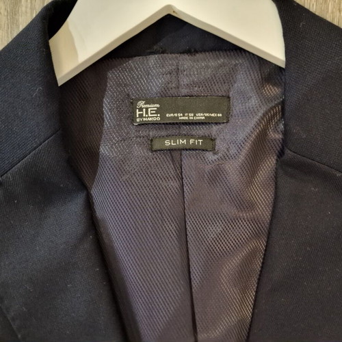 Wool jacket Mango like new, blue, small defect on shoulder