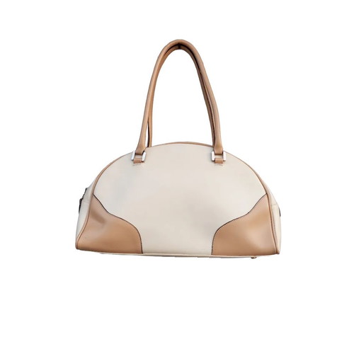 Women's beige-tan handbag like new made of leatherette