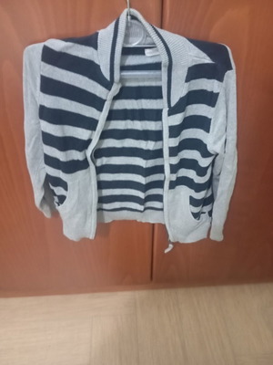 Orchestra knitted cardigan for boys size 6 years like new, grey and blue