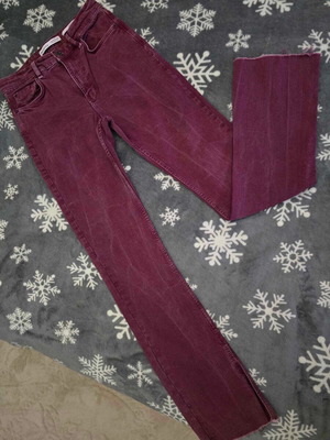 Μπορντό τζιν Bershka μέγεθος M 38 10 σαν καινούργιο με ίσια γραμμή