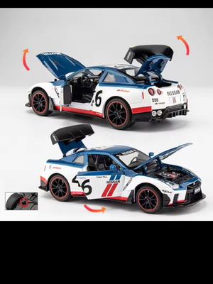 Nissan Skyline GTR 1 24 toy car new, blue or red
