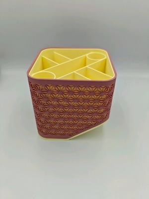 Desk pencil holder new with adjustable tilt 3D printed