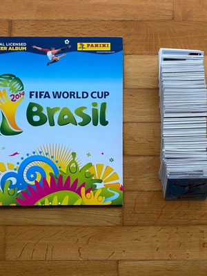 Panini Άλμπουμ Παγκόσμιο Κύπελλο 2014 με πλήρες σετ αυτοκόλλητα σαν καινούργιο