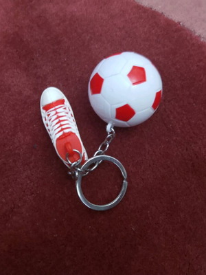 Troika keychain white red new unused