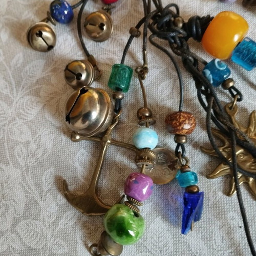 Antique hanging good luck charm used