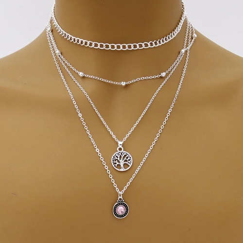 Multi-layer necklace used, excellent condition
