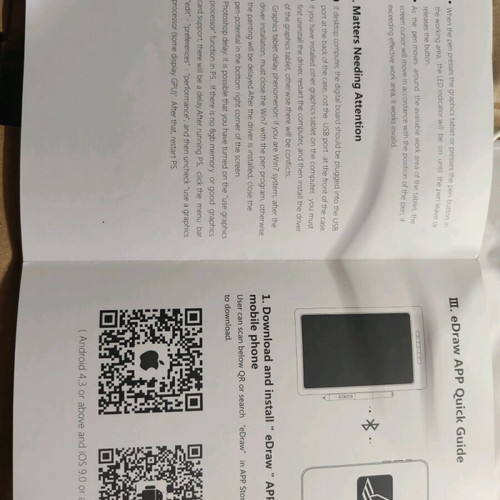 Digital drawing and note-taking tablet used
