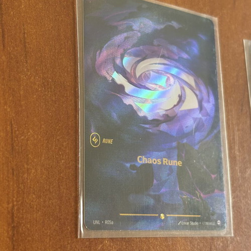 Riftbound Chaos Rune and Mind Rune cards, alternate art