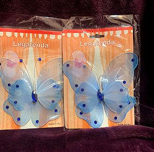 πεταλούδα χρωμα μπλε με μαγνητάκι για κουρτίνα