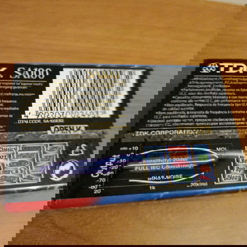 Πακέτο 2 σφραγισμένες κασέτες TDK SA100, Type II