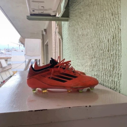 Adidas F50 football shoes used, size 45.5, red and orange