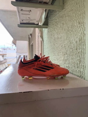 Adidas F50 football shoes used, size 45.5, red and orange