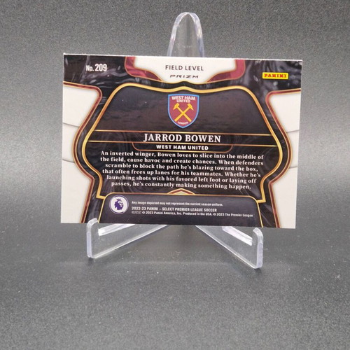 2022-23 Panini Select Premier League Field Level Pink Ice Prizm Jarrod Bowen card