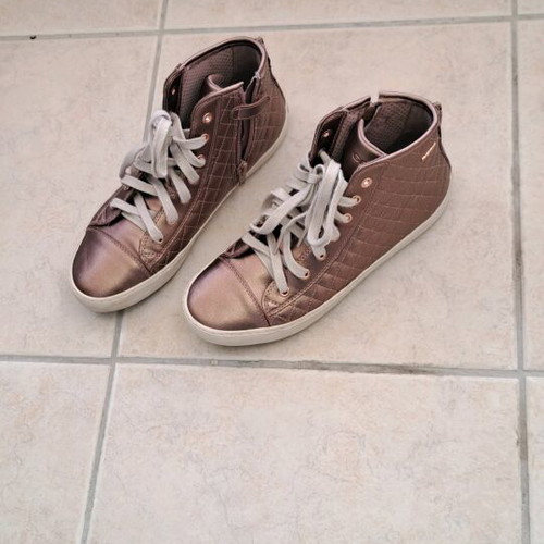 Geox women's ankle boots like new, size 37, pink, zipper detail