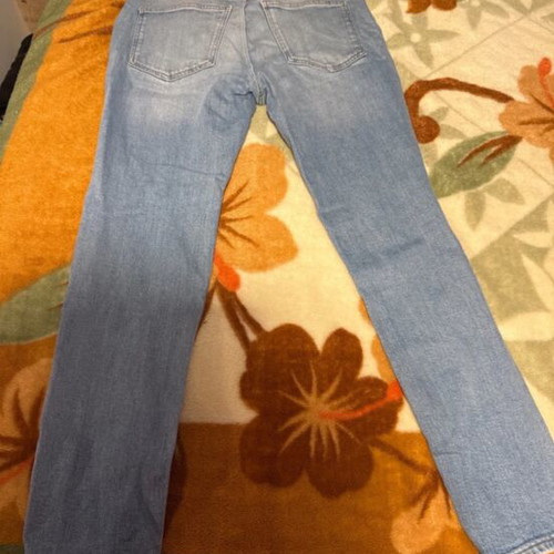 Pull & Bear jeans used, turquoise, size L