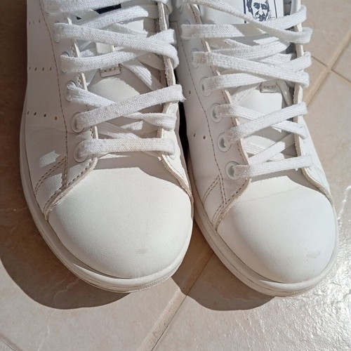Adidas Stan Smith sneakers like new, white and blue, size 38