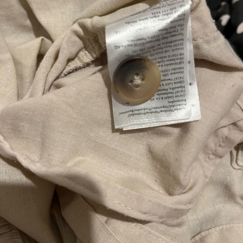 Linen skirt beige with belt like new, size M 38 10