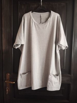 Plus size beach dress like new, gray