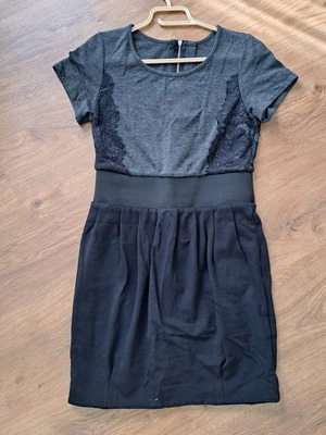 Devotion midi dress used, black and gray, size S
