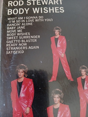 Rod Stewart Body Wishes vinyl record like new, metal