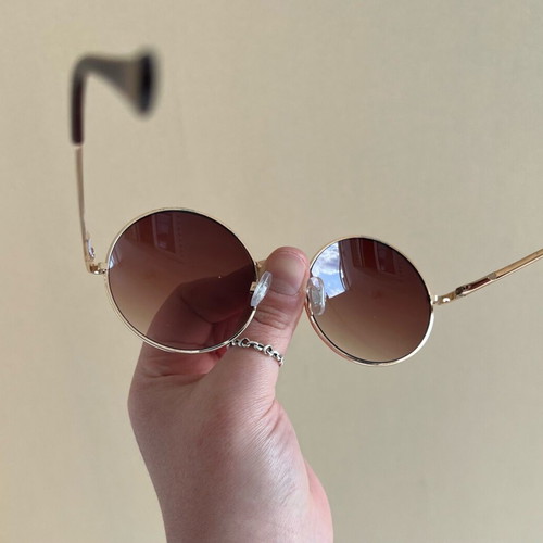 H&M sunglasses like new, brown and gold without sun protection