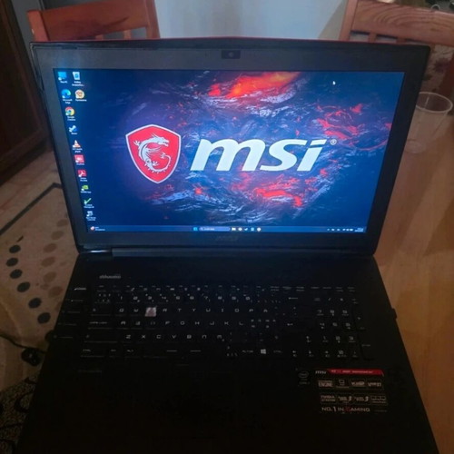 MSI GT72 laptop used, battery needs replacement, missing E key
