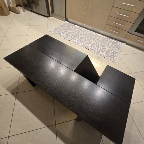 Coffee Tables set of 2 used, dark wenge wood