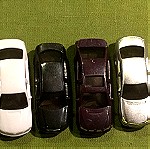  10 μινιατούρες ΙΧ αυτοκινήτων σε διάφορα χρώματα στη κλίμακα 1:87 HO