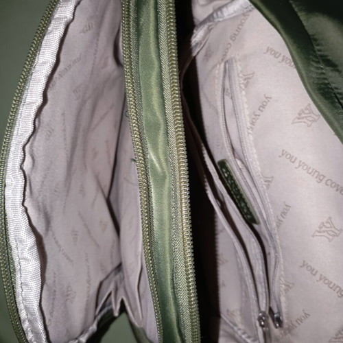 Coveri backpack green like new with laptop compartments