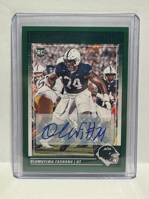 Κάρτα 2024 Panini Score Olumuyiwa Fashanu Auto Rookie καινούργια