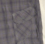 Bergans of Norway Utne Plaid Hiking Shorts Men XL gray purple