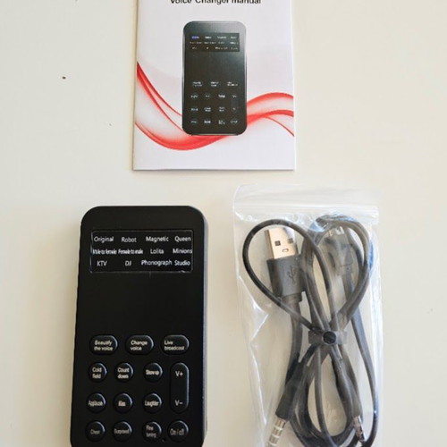 Voice Changer with 12 Voices and 8 Sound Effects, 3.5mm, New