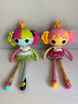 Lalaloopsy Lala-Oopsies πριγκίπισσες κούκλες μεταχειρισμένες, σετ 2 με μακριά πόδια