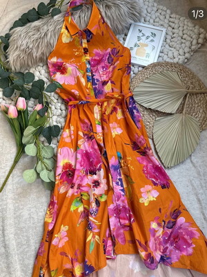 Mohito dress new with belt, size L
