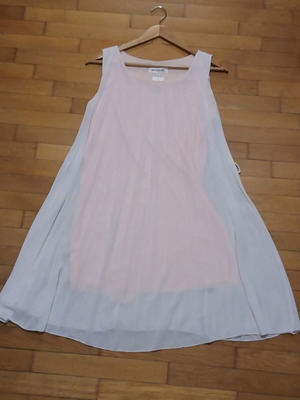 New Collection sleeveless airy dress A-line size Medium, like new, pink