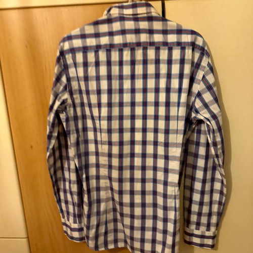 Oxford Company sport men's shirt like new, size M, white and blue