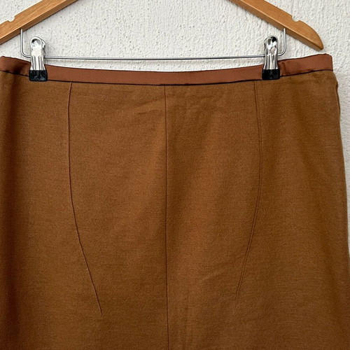 Marc Cain wool and cashmere skirt like new, size XXL, brown