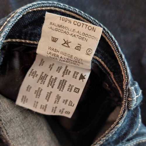 Staff Jean size 32 like new, mid-rise, blue