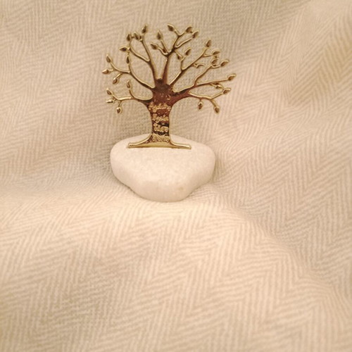 Decorative Tree of Life on White Natural Stone like new