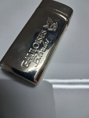 Vintage Gauloises Blondes Metal Gas Lighter like new