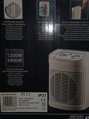 Rowenta Instant Comfort Aqua heater like new