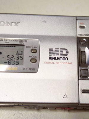 Sony Mini Disc MZ-R50 μεταχειρισμένο φορητό εγγραφέα και αναπαραγωγής