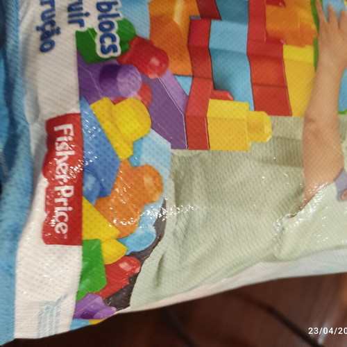 Fisher Price Mega Bloks used building blocks in bag