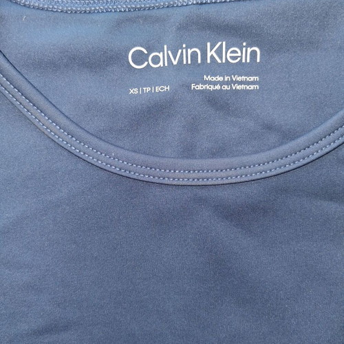 Calvin Klein athletic cropped top XS, turquoise