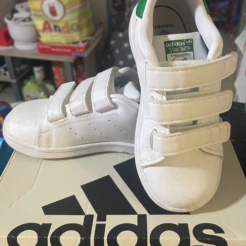 Adidas Stan Smith sneakers size Eur 26, white and green