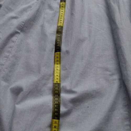 Maxi skirt or strapless dress used, white and turquoise thin stripes