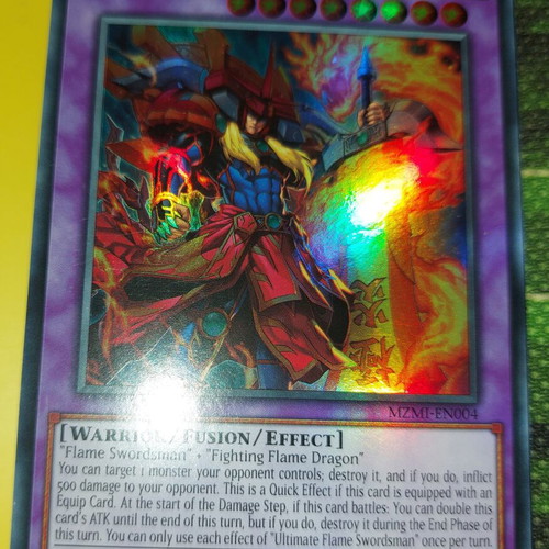 Ultimate Flame Swordsman Super Rare card like new