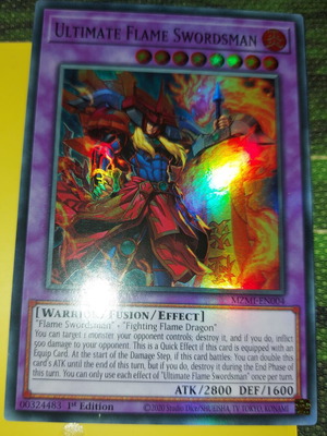 Ultimate Flame Swordsman Super Rare card like new